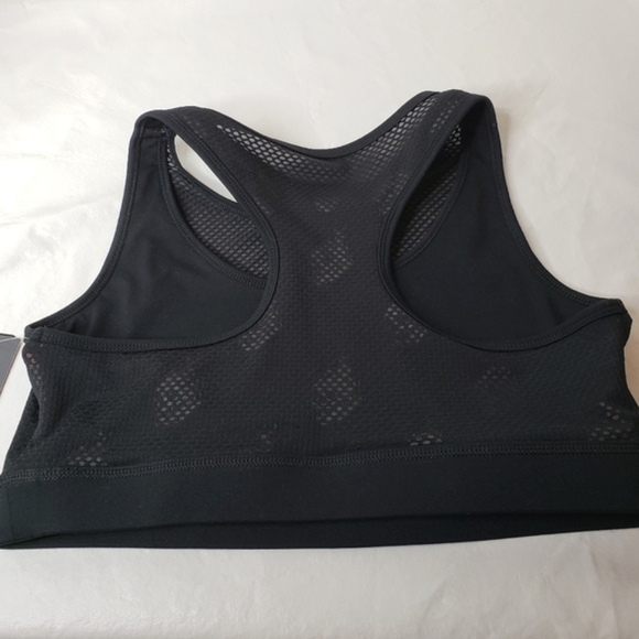 Torrid Sports Bra Black Mesh Front Skulls Flames Size 0 Large 12 Activewear NWT - Picture 4 of 13